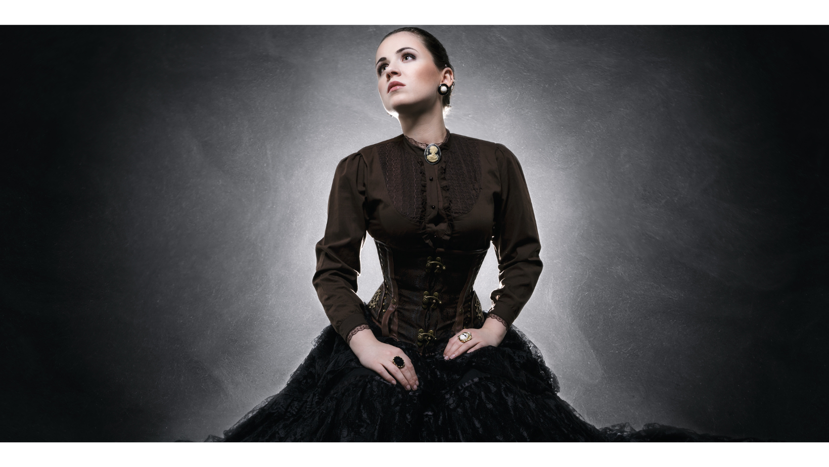 Corset Gothique Bustier Robe Mystique pour Femme