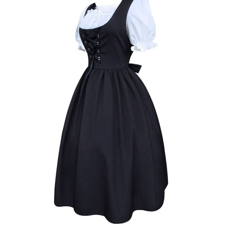 Robe Corset Ancienne Noire Et Blanche Elise / robe courte cocktail