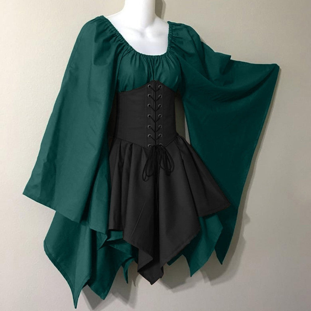 Robe Corset Ancienne Coupe Courte Joyce, robe courte médiévale