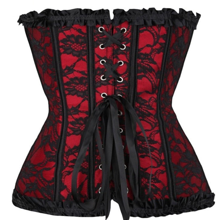Corset Gothique Bustier En Dentelle Royalty, ensemble corset jupe gothique