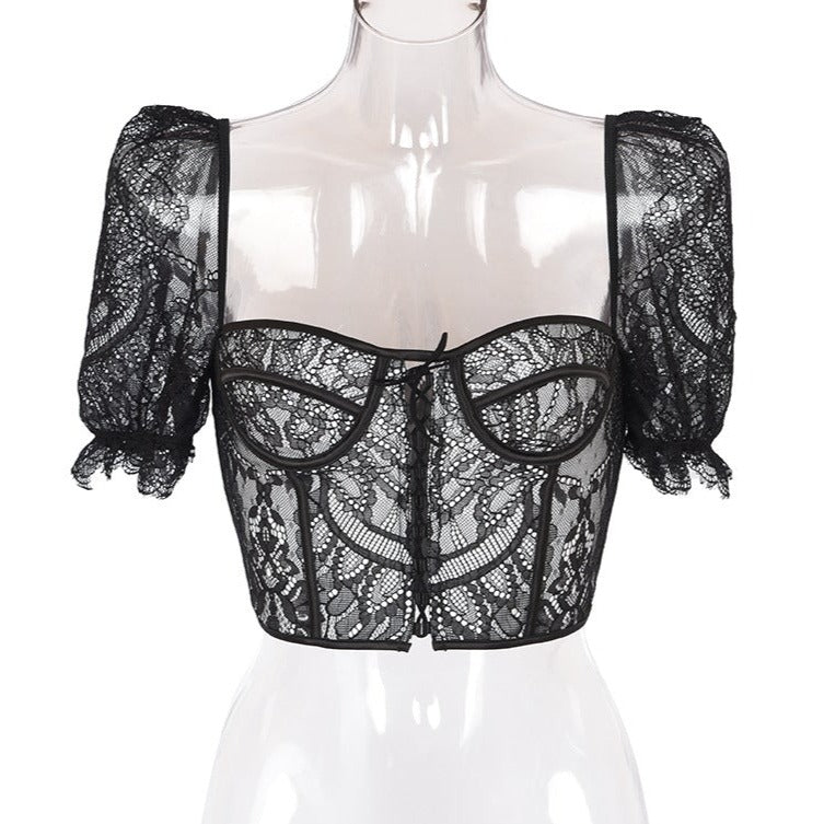 Corset Sexy En Dentelle Brodée Natasha, corset femme 1930