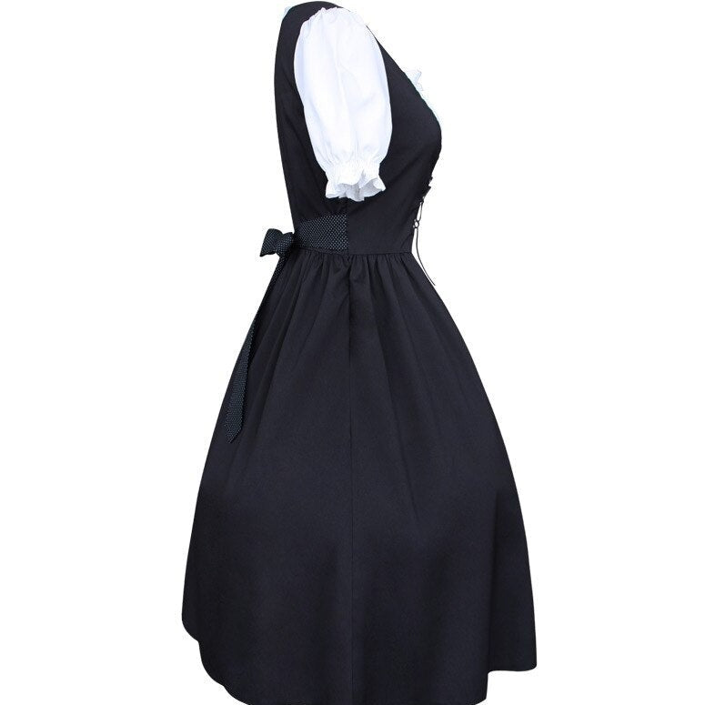 Robe Corset Ancienne Noire Et Blanche Elise / robe corset noir tulle