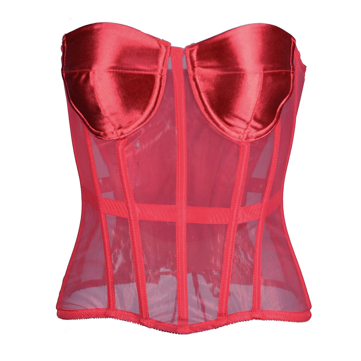 Corset Sexy Avec Tulle Transparente Avalynn, corset femme renaissance