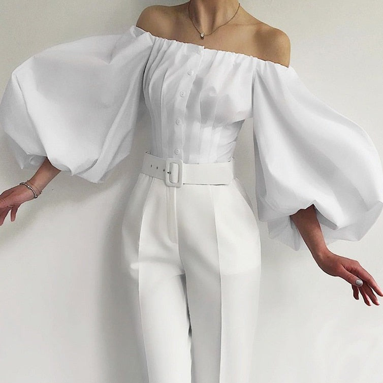 Bustier Chic Blanc à Manches Longues, corset blanc pour femme