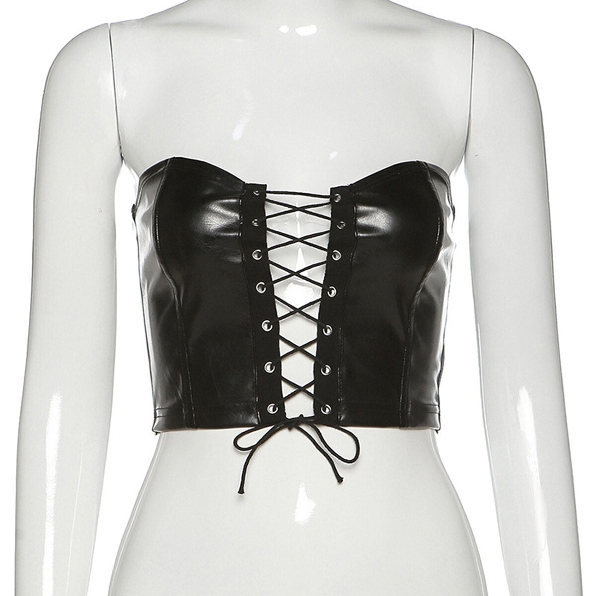 Corset Latex Top Court Lena, corset latex waist trainer