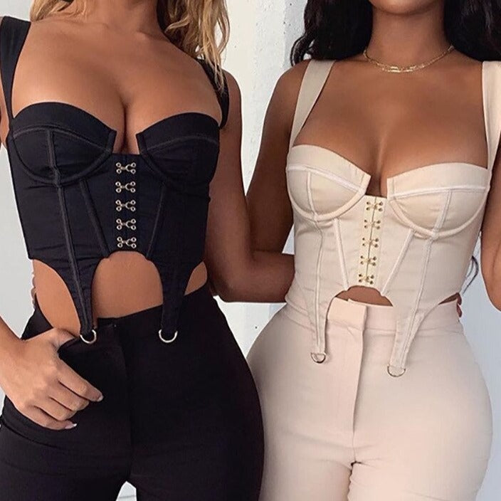 Corset Sexy Court à Bretelles Jena, corset femme taille fine