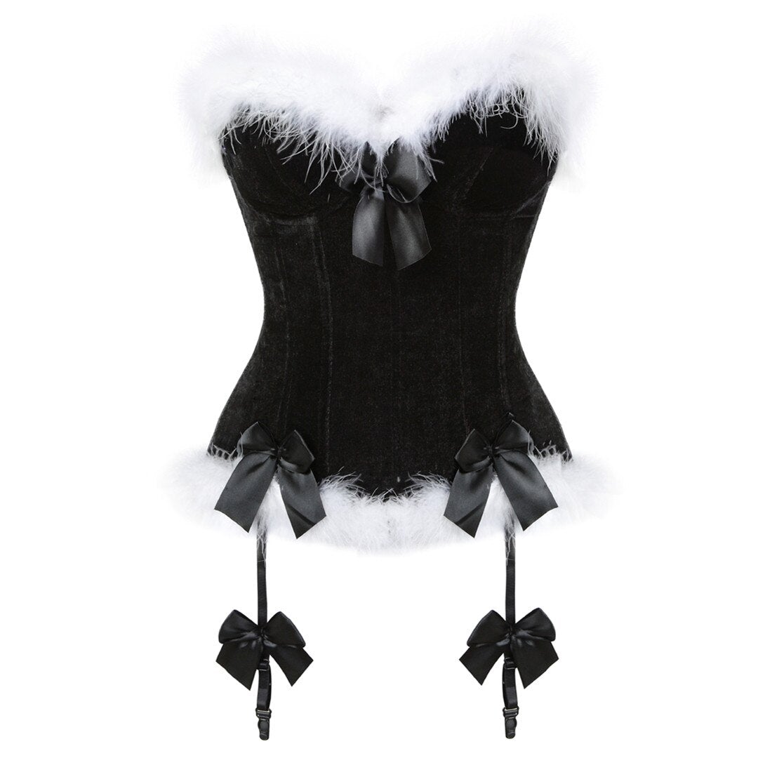 Corset Bustier Noël Avec Porte-Jarretelles Kimber, corset porte-jarretelles