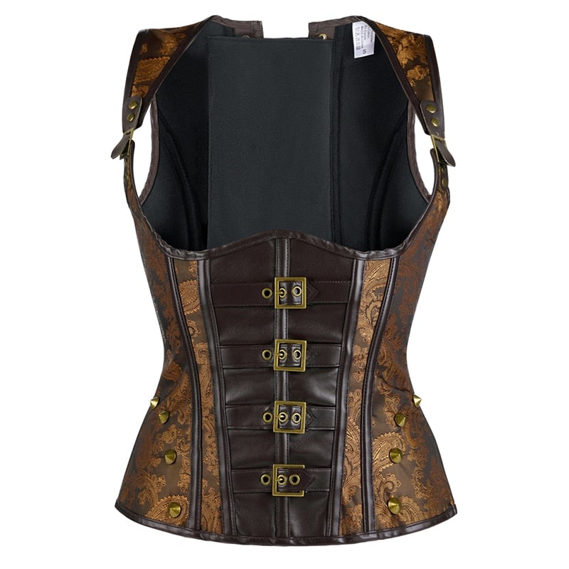 Corset Steampunk à Bretelles Lennon, corsets style steampunk