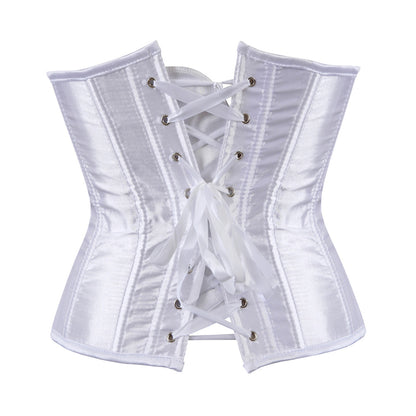 Corset Underbust Gothique Taille De Guêpe Aliana, corset blanc pour femme