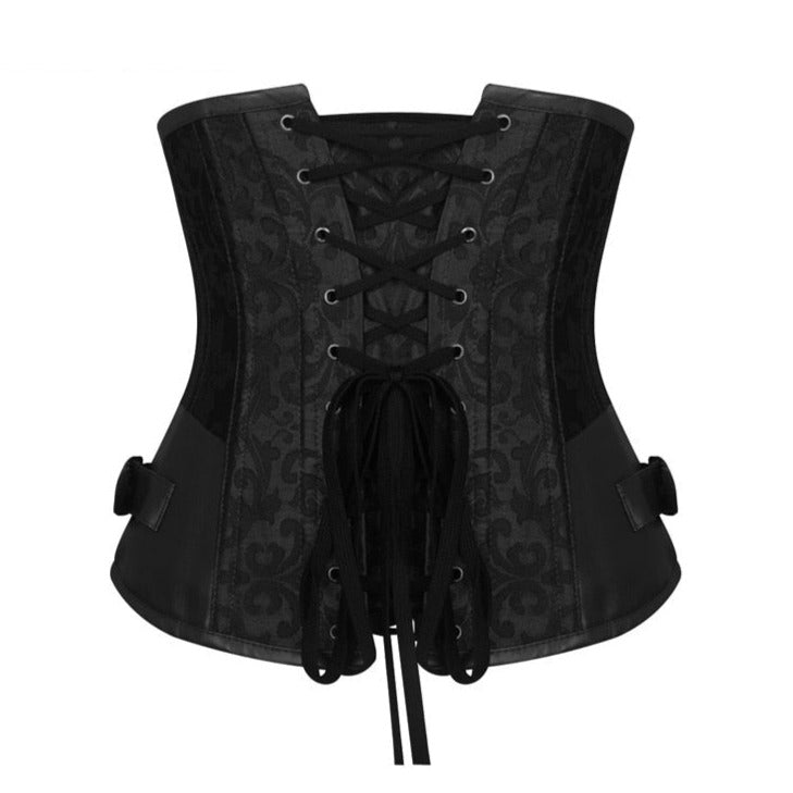 Corset Steampunk Underbust Pour Femme (Noir), corset steampunk