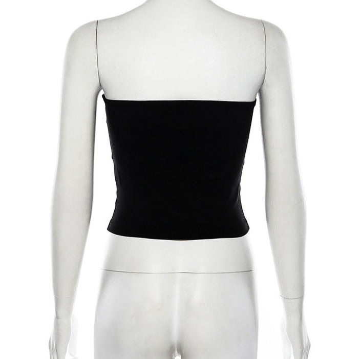 Top Corset Noir (Haut Bustier) Erin, top corset pas cher