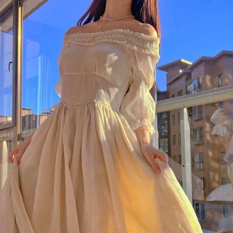 Robe Corset Victorienne Blanche Anahi / robe corset gitane