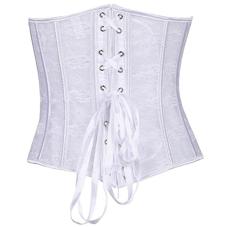 Corset Sexy Transparent en Dentelle Adelina, corset femme viking
