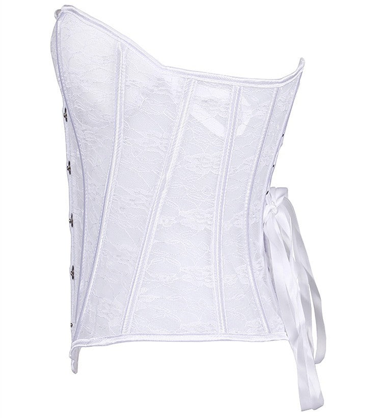 Corset Sexy Transparent en Dentelle Adelina, corset femme habillé