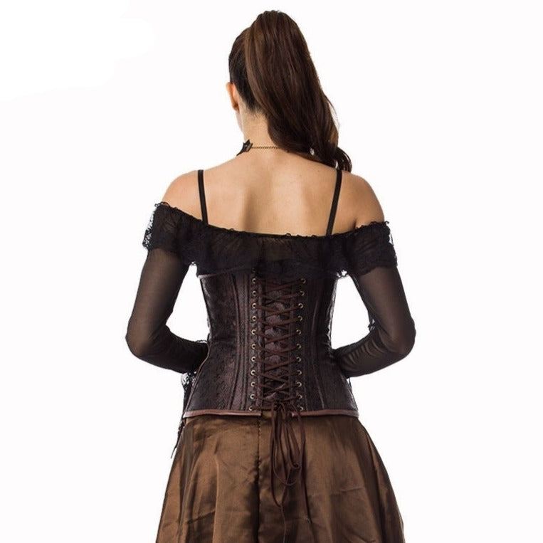 Corset Steampunk Underbust Grande Taille Clara, steampunk corset xxl