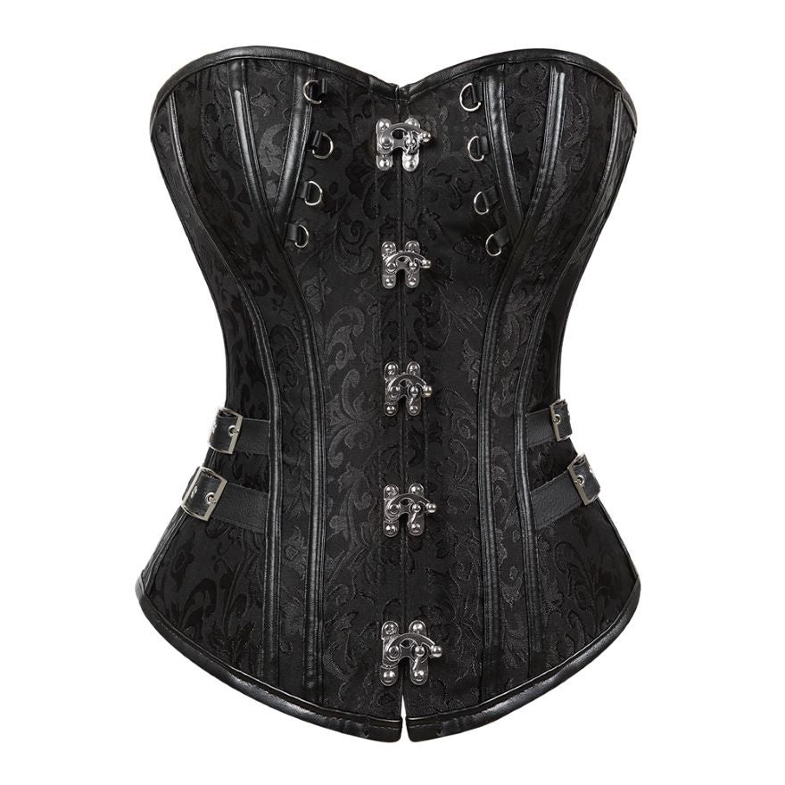 Corset Steampunk Style Pirate Rosemary, corset steampunk marron