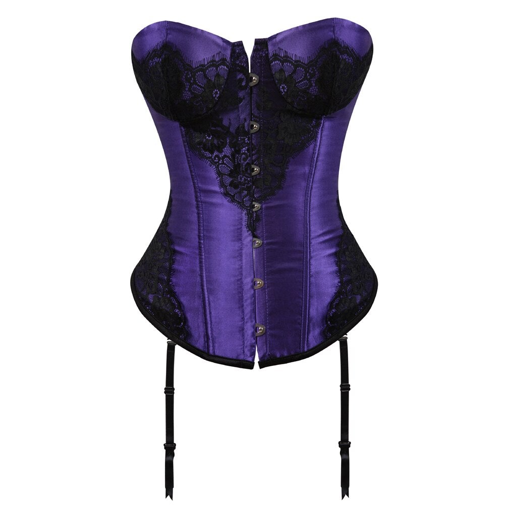 Corset Bustier Dentelle Avec Porte-Jarretelles Zoey, corset porte-jarretelles
