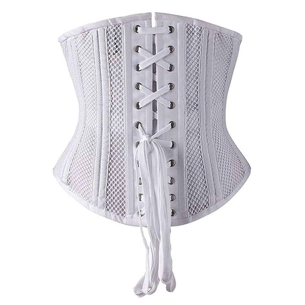 Corset Underbust En Acier Desosse Amira, underbust corset leather