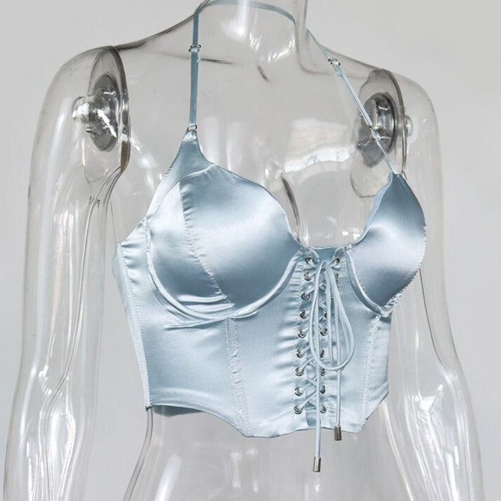 Top Corset Sexy Carly, top corset en maille