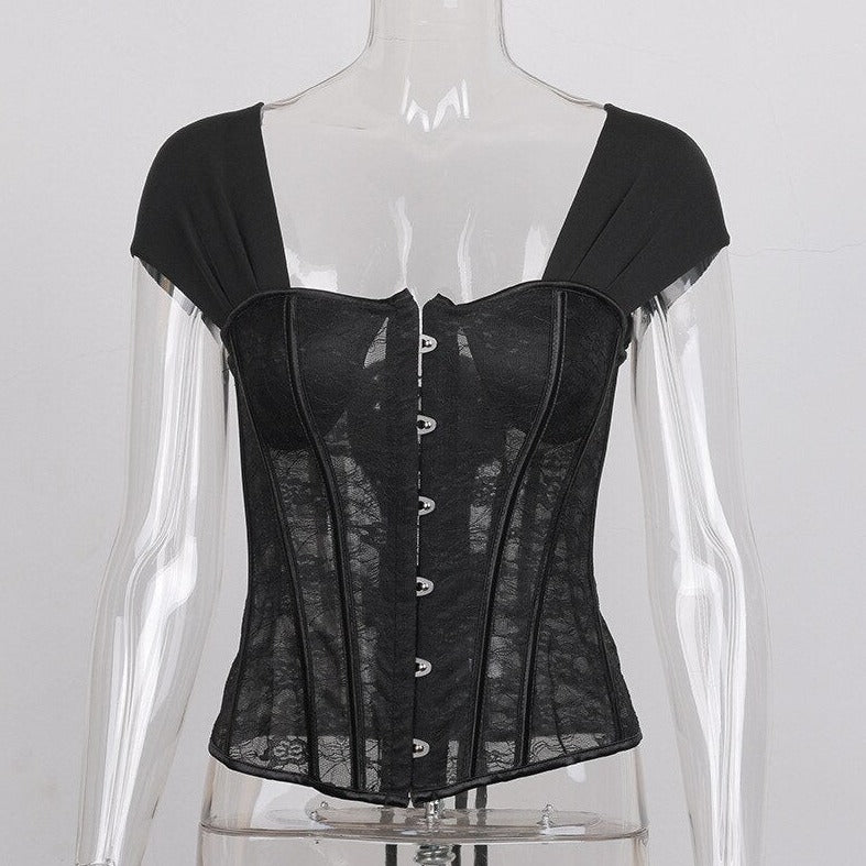 Corset Sexy Épaules Dénudées Oaklyn, corset femme 18eme siecle