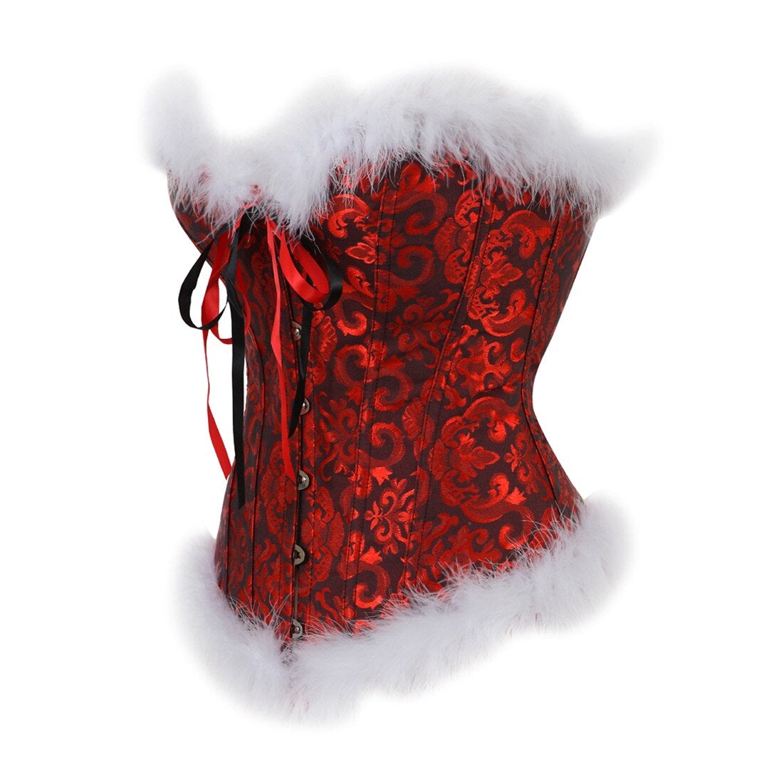 Corset Bustier Noël Avec Porte-Jarretelles Makayla, corset porte-jarretelles