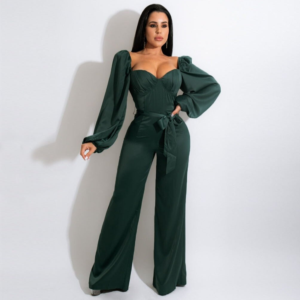 Combinaison Pantalon Bustier Vert