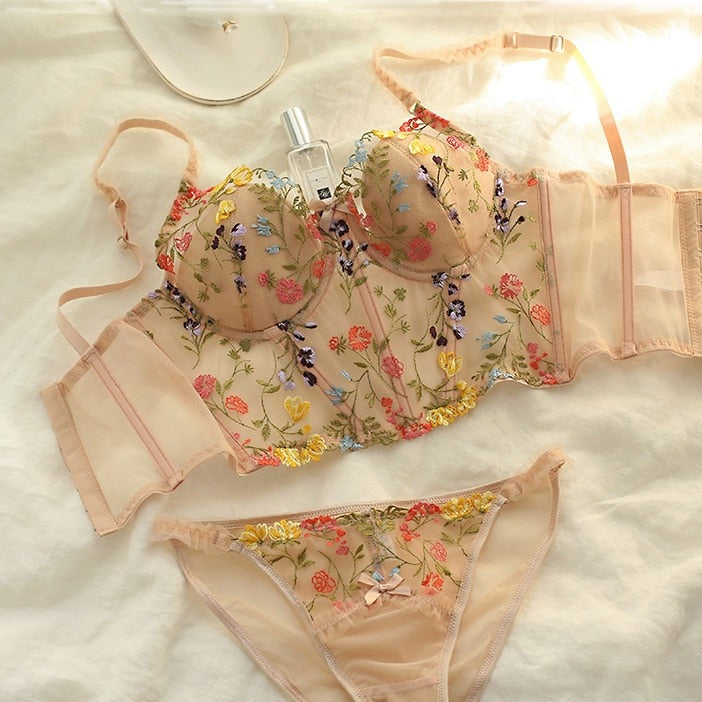 Corset Lingerie Florale, corset push up