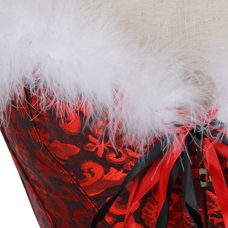 Corset Bustier Noël Avec Porte-Jarretelles Makayla, corset femme