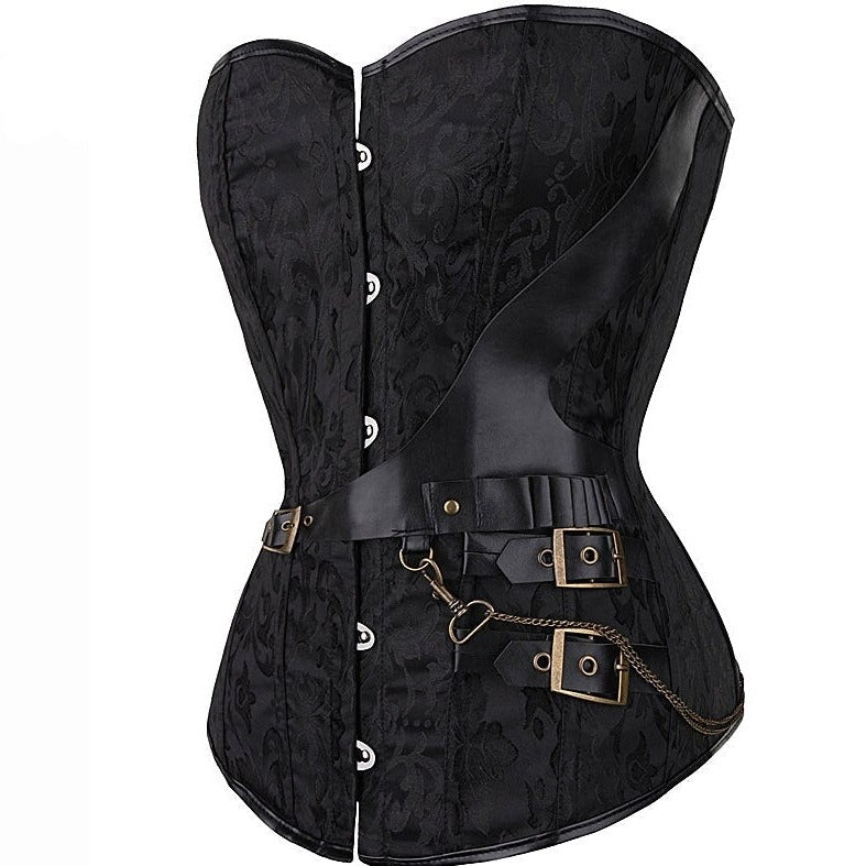 Corset Steampunk Grande Taille Bailee, steampunk corset top