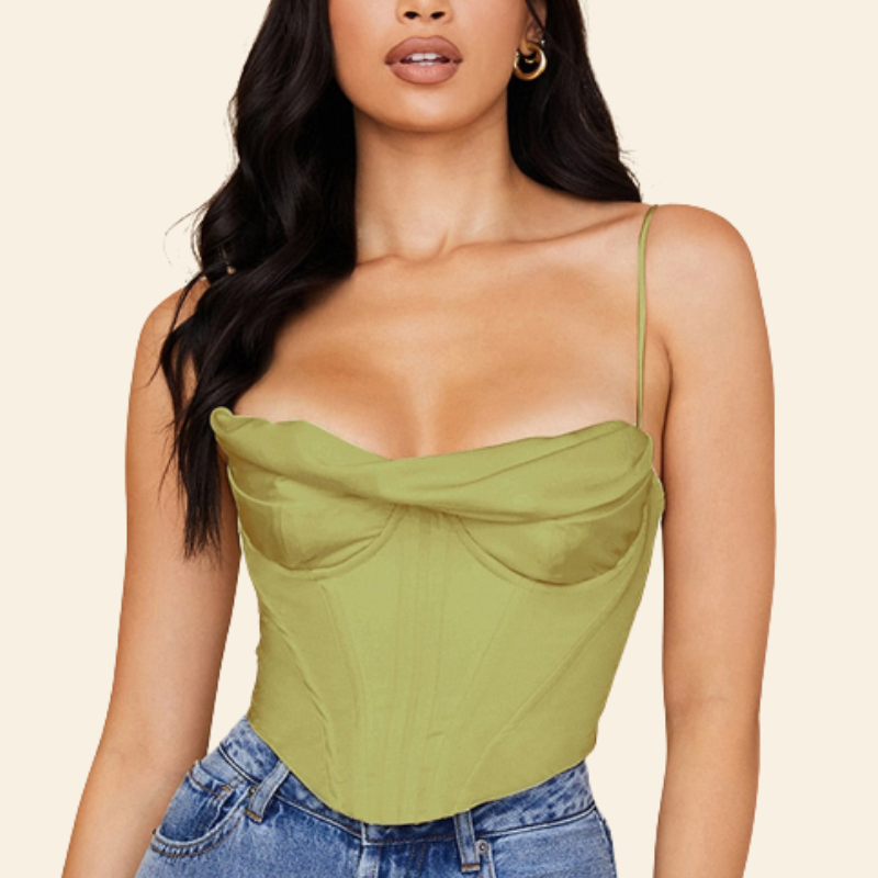 Top Corset Élégant Avec Fines Bretelles Vada