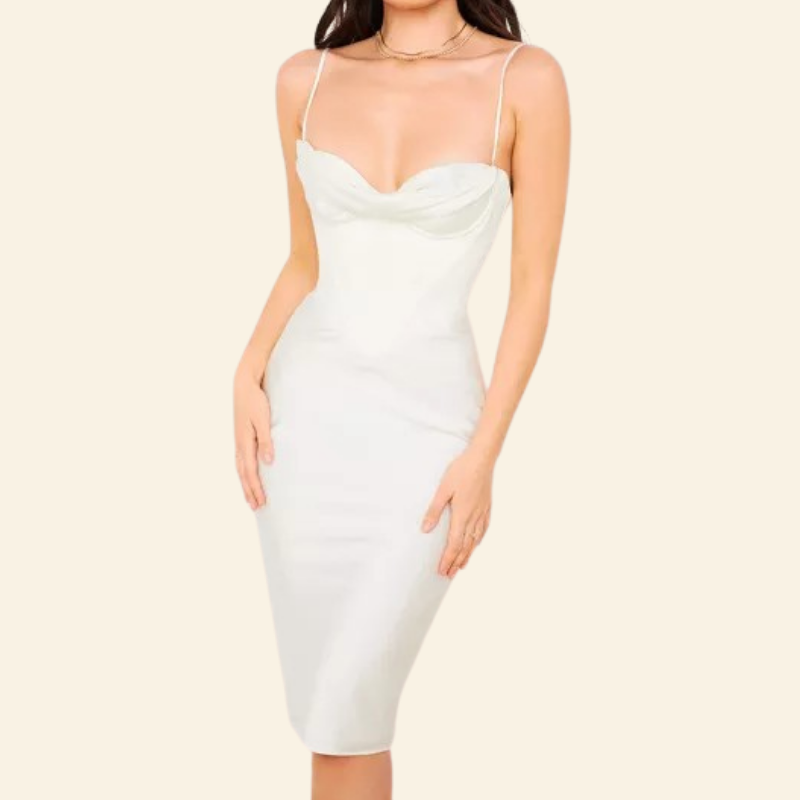 Robe Corset Cintrée Blanche (Soirée) , robe mariee et corset