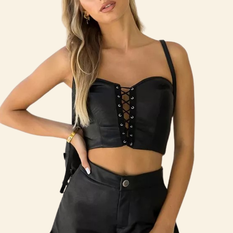 Corset Latex Top Court Lena, corset latex colombia