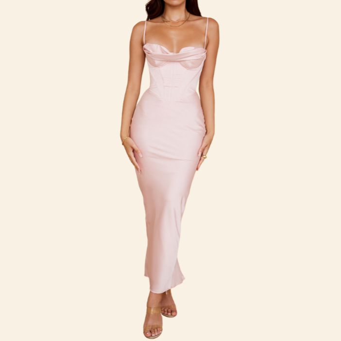 Robe Corset Longue Cocktail Alma