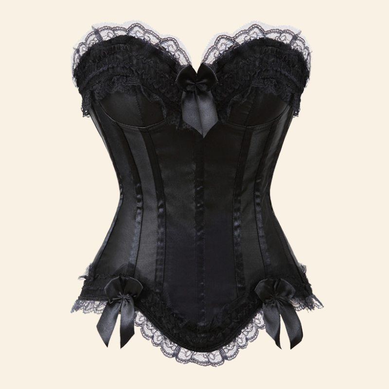 Corset Sexy En Satin et Dentelle Lilliane