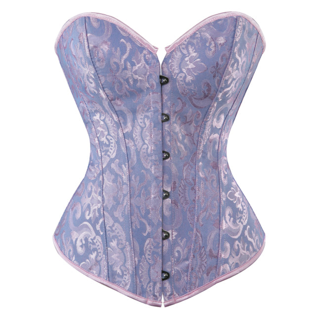 Corset Grande Taille Gothique Ellianna, corset violet ancien pour femme