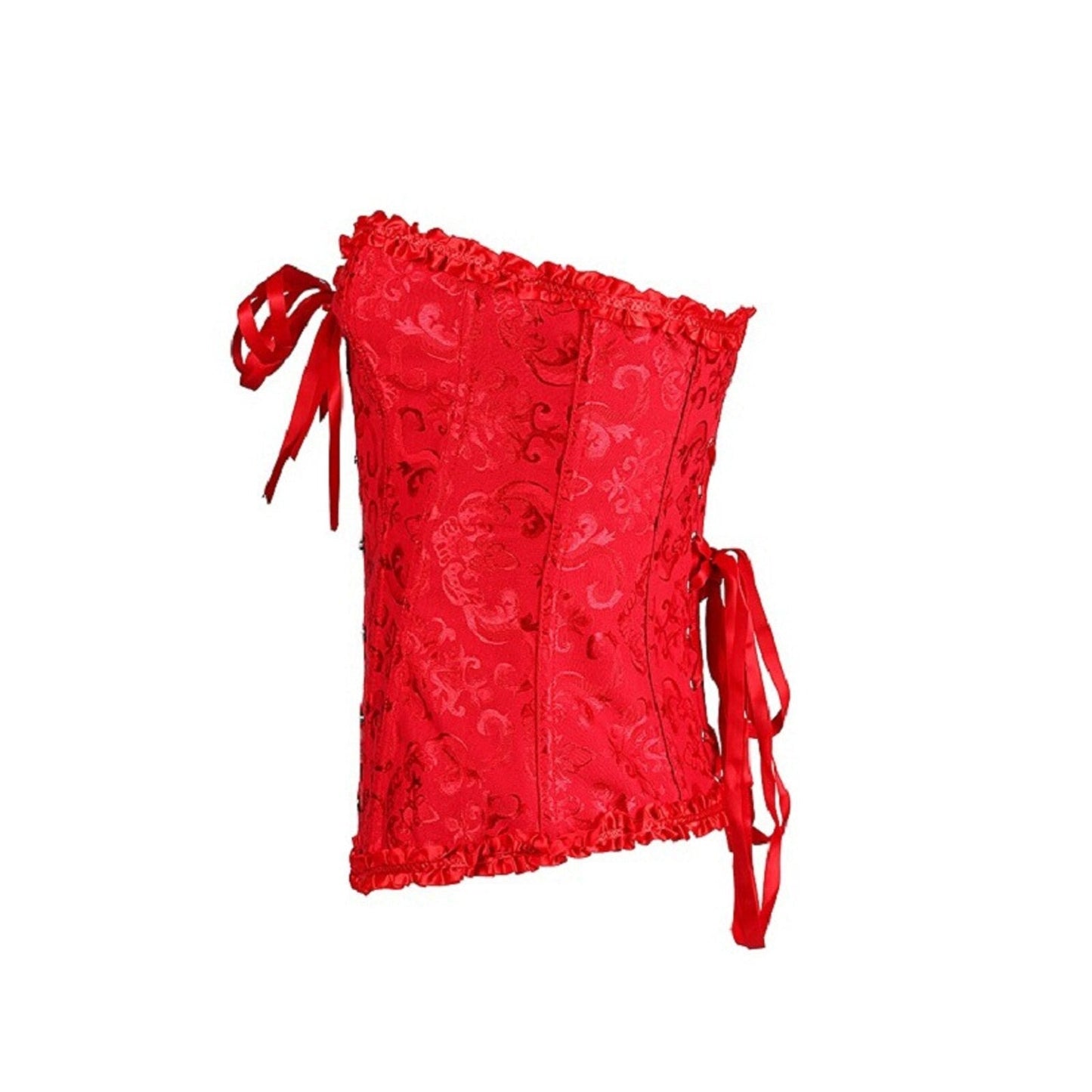 Corset Sexy Rouge Éclatant Everleigh,  corset femme obese