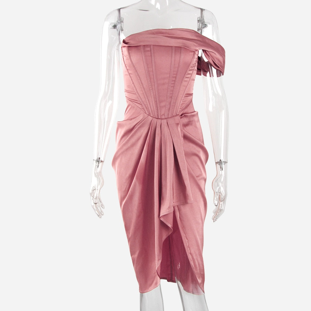 Robe Corset Bustier Chic Rose Giana,  robe detail corset