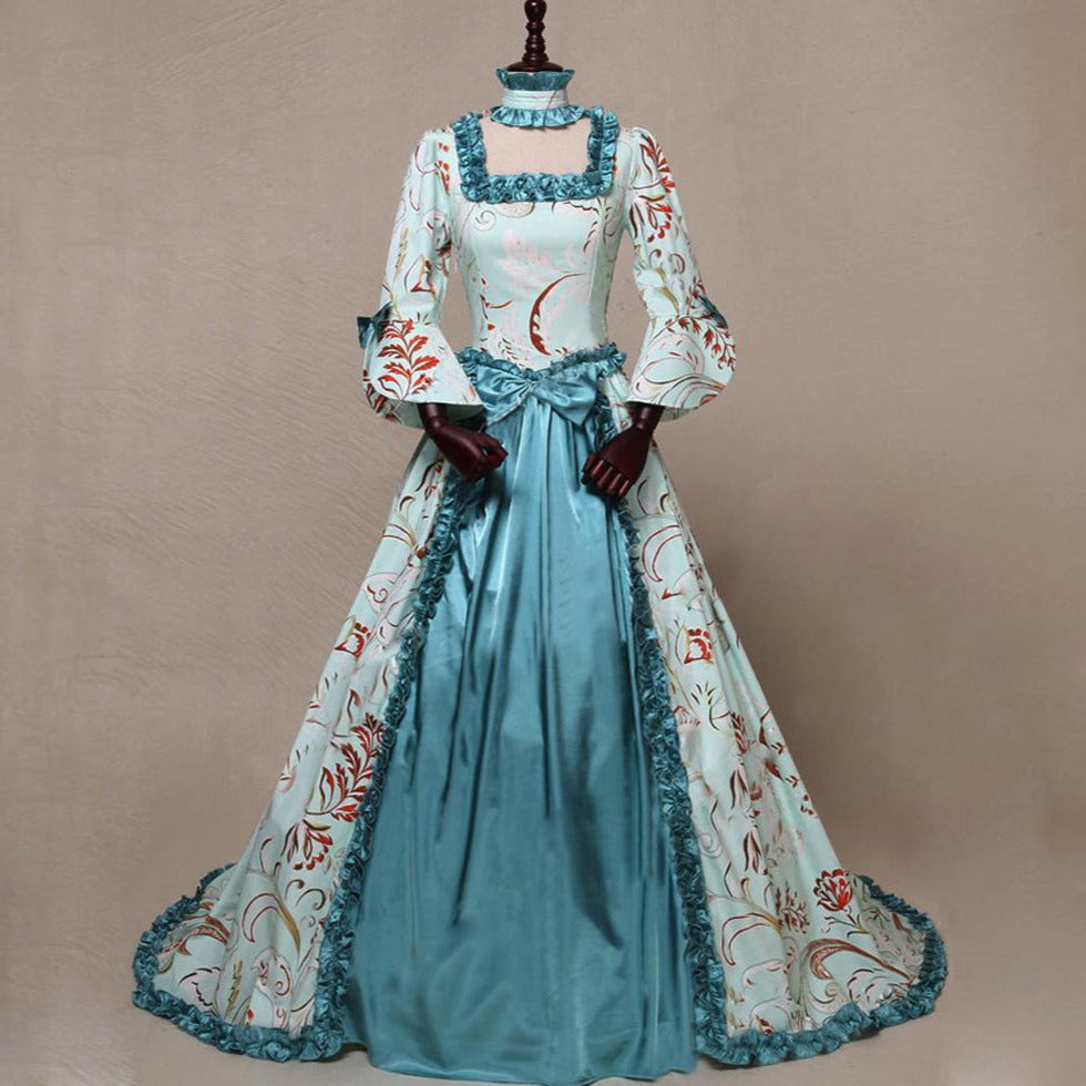 Robe Corset Longue Style Renaissance Grace / robe avec corset bordeau