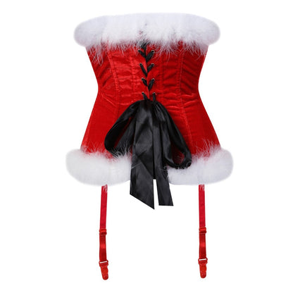 Corset Bustier Noël Avec Porte-Jarretelles Jaycee,  corset porte-jarretelles