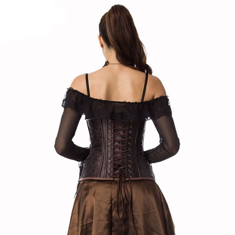 Corset Steampunk Underbust Grande Taille Clara,  steampunk corset xxl