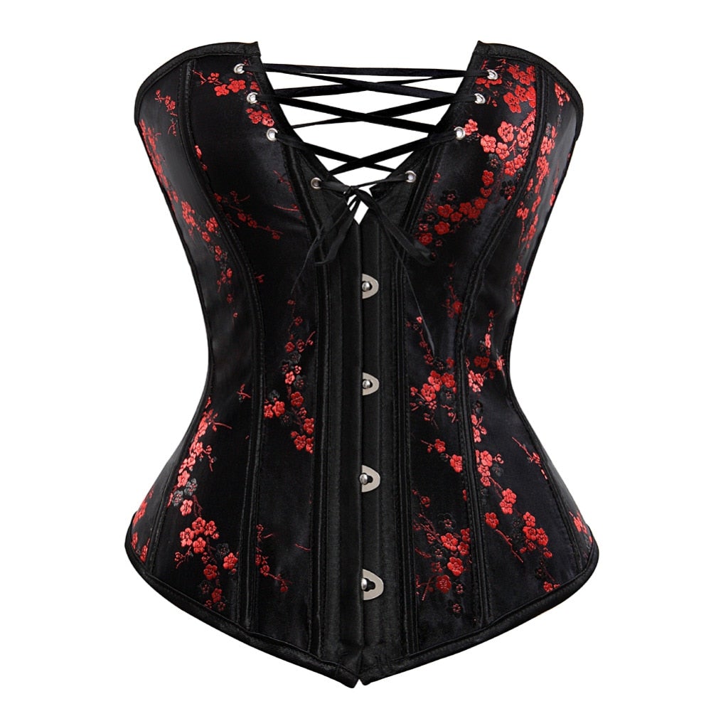 Corset Gothique Grande Taille (Bustier) Esmeralda,  corset gothique noir