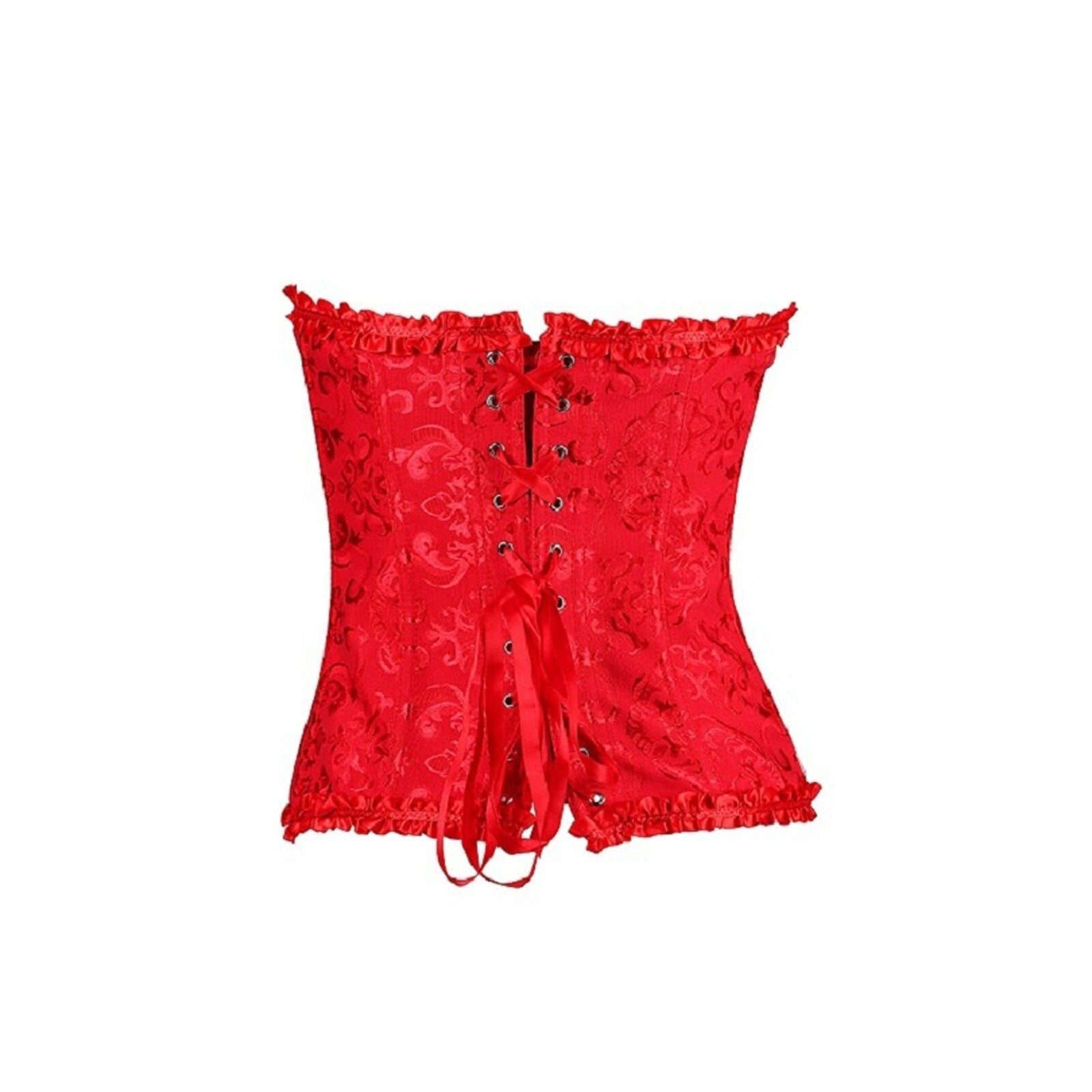 Corset Sexy Rouge Éclatant Everleigh,  corset femme medieval