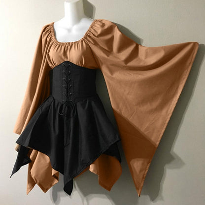 Robe Corset Ancienne Coupe Courte Brylee, robe médiévale