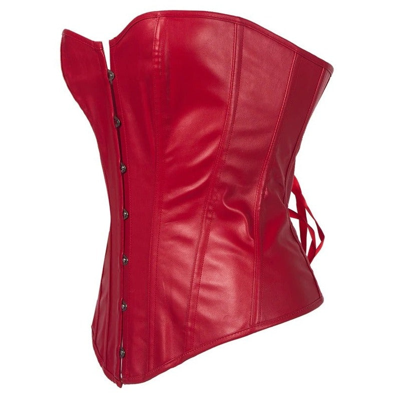 Corset Rouge Bustier En Latex Pour Femme Bria, corset latex rouge