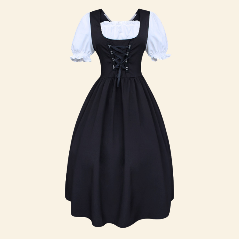 Robe Corset Ancienne Noire Et Blanche Elise / robe corset paillette