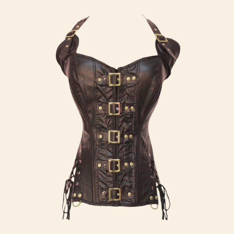 Corset Steampunk Syle Pirate Grande Taille Linda, steampunk bustier corset